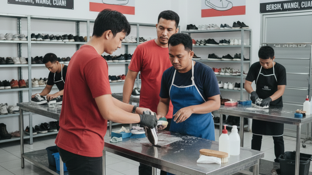 Pelatihan Laundry Sepatu Terbaik di Indonesia
