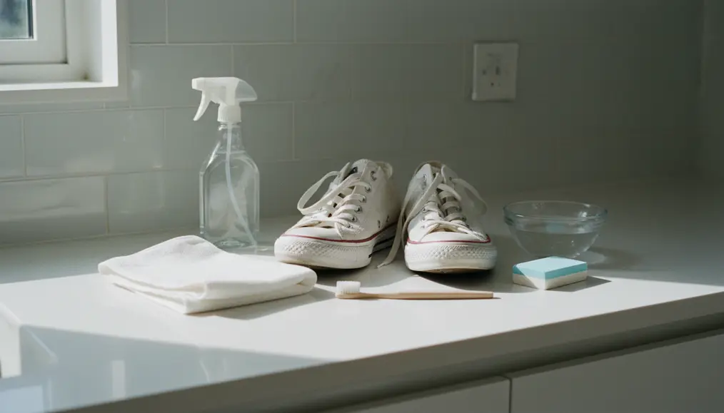 Bahan dan Alat yang Dibutuhkan untuk Mengembalikan Kilau Sepatu Putih Converse