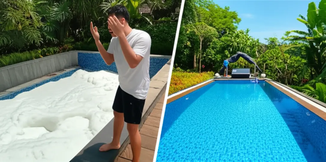 Kolam Renang Berbusa? Kenali Penyebab & Jasa Profesional di Bogor.