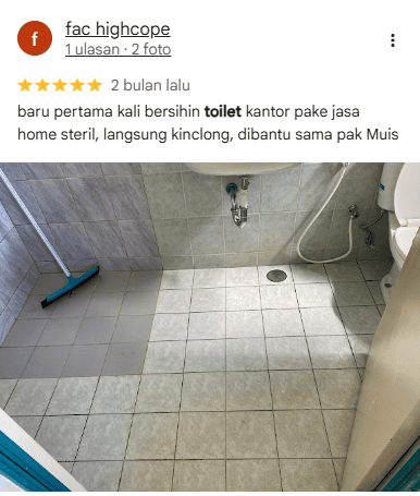 Review Jasa Deep Cleaning Kamar Mandi Home Steril