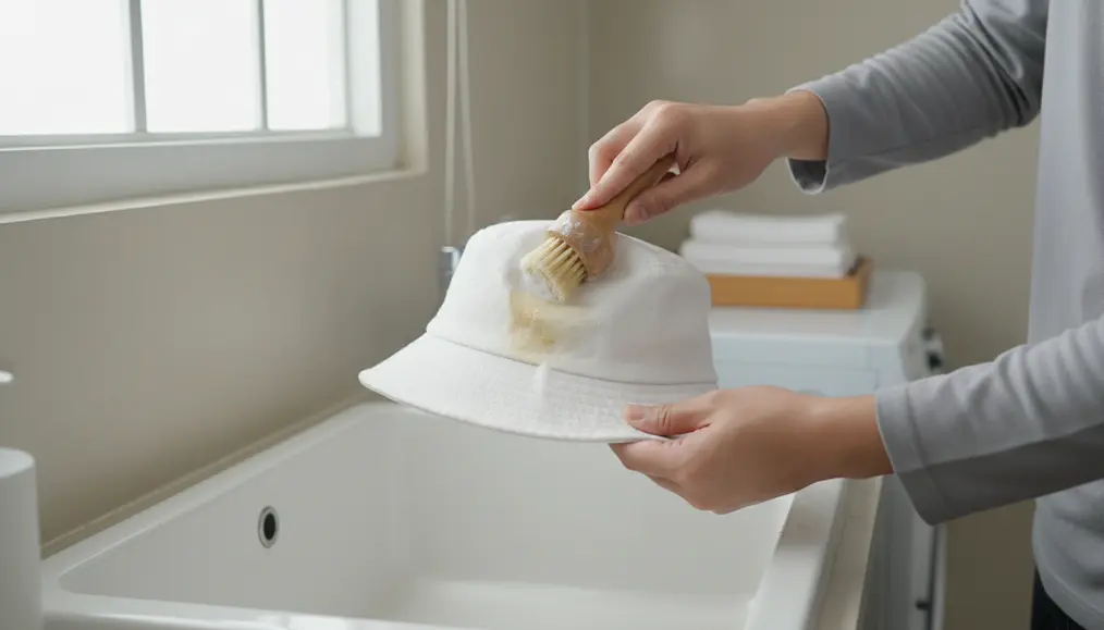 Langkah-Langkah Membersihkan Topi Kanvas Putih dengan Aman
