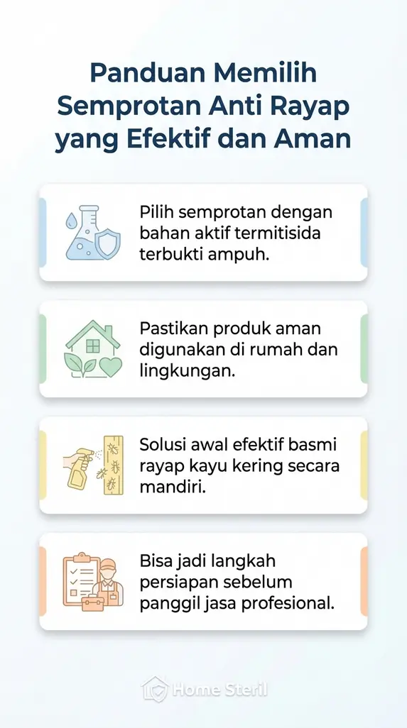 Panduan Memilih Semprotan Anti Rayap yang Efektif dan Aman