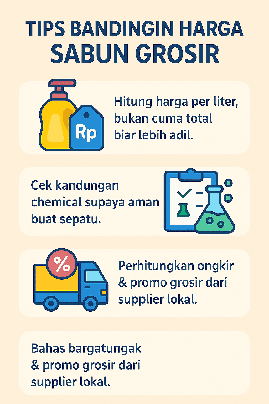 Infografik: Tips Bandingin Harga Sabun Grosir