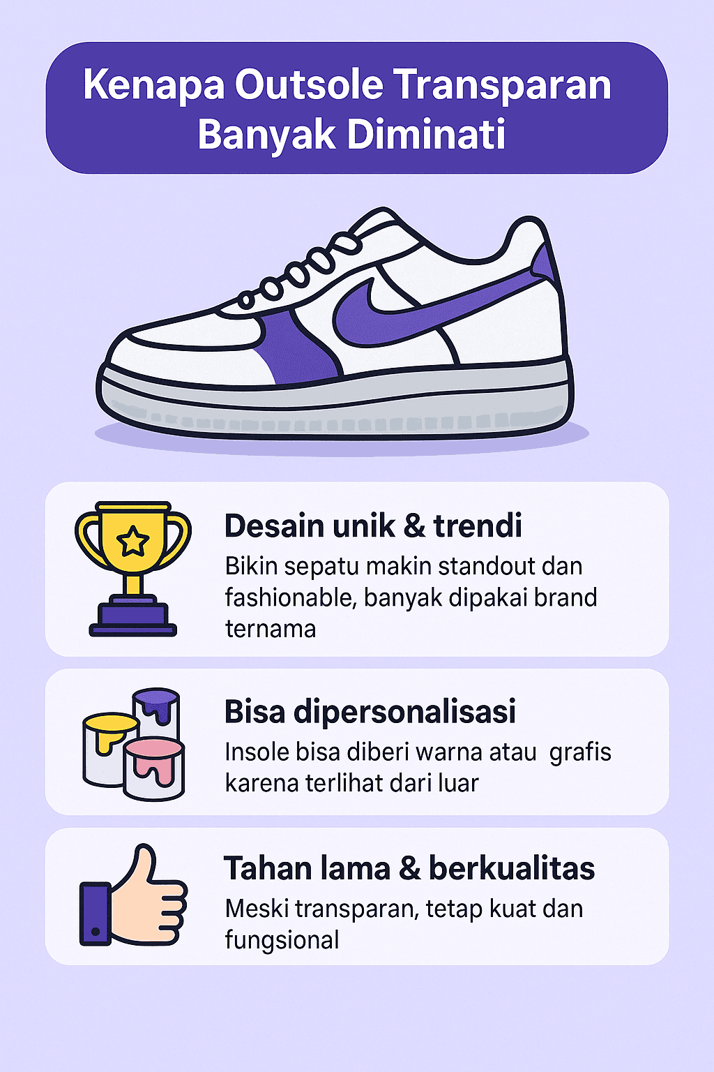 Infografik: Kenapa Outsole Transparan Banyak Diminati