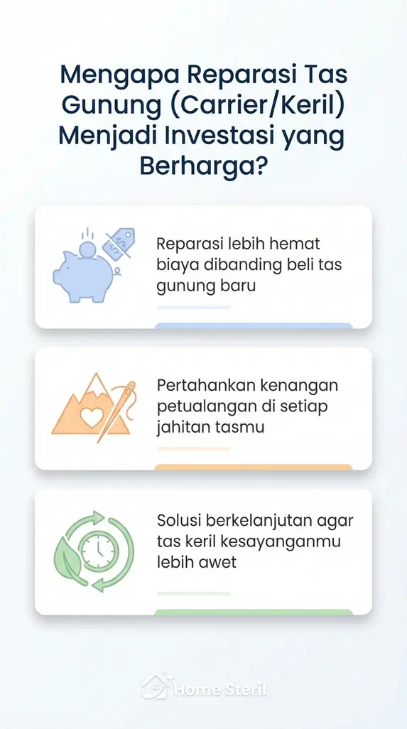 Mengapa Reparasi Tas Gunung (Carrier/Keril) Menjadi Investasi yang Berharga?
