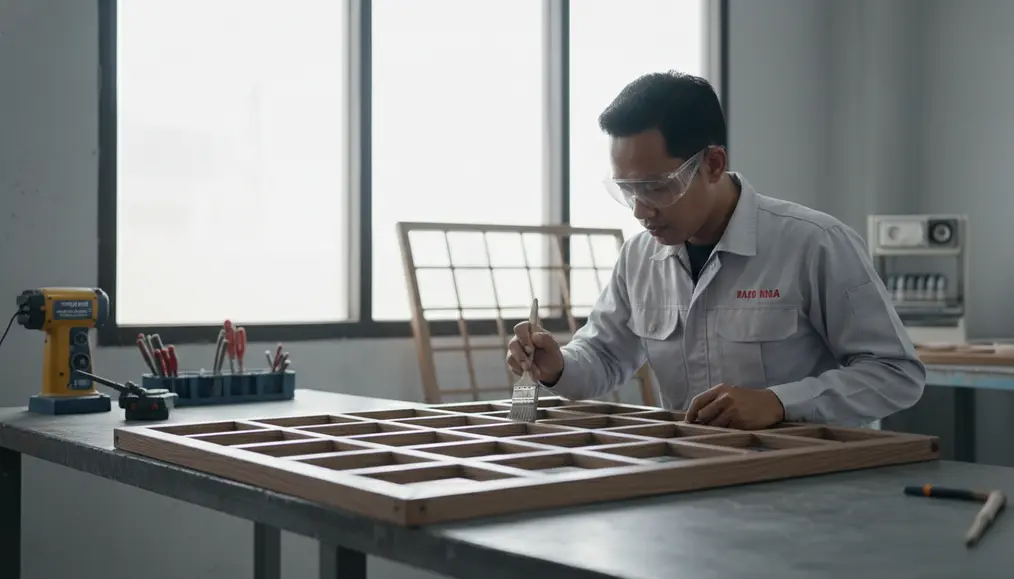 Bagaimana Cara Menciptakan Motif Kayu pada Teralis Besi Holo?