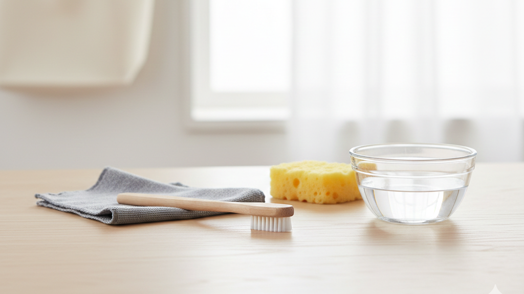 Kumpulkan Peralatan untuk Mencuci Tas