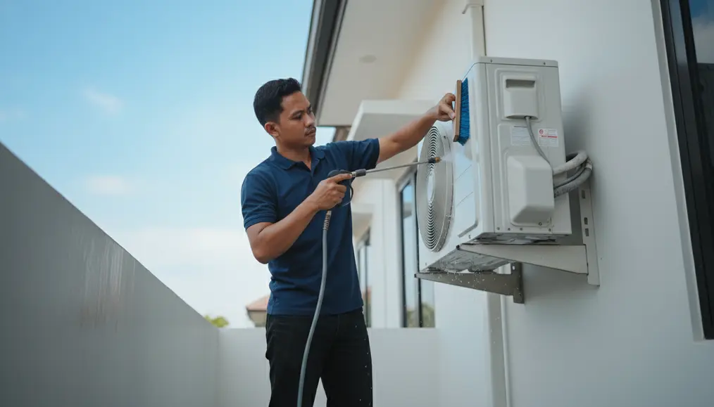 Langkah-Langkah Membersihkan Unit Outdoor AC Split: Kunci Performa AC Optimal