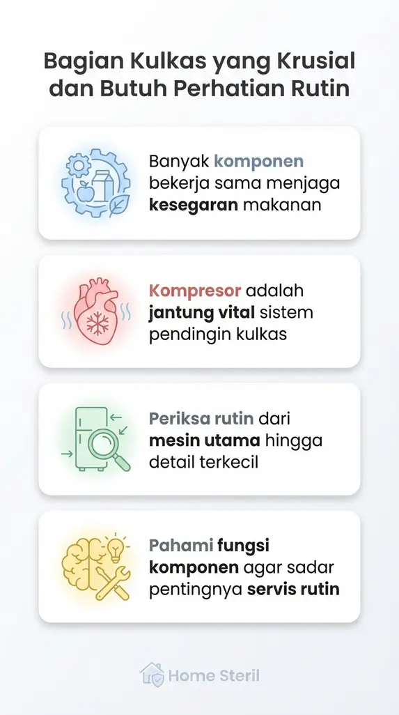 Bagian Kulkas yang Krusial dan Butuh Perhatian Rutin