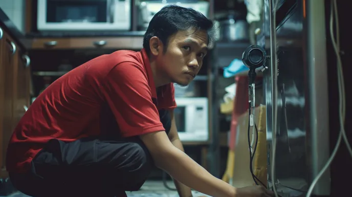 Cek Komponen Listrik di Dalam Kulkas