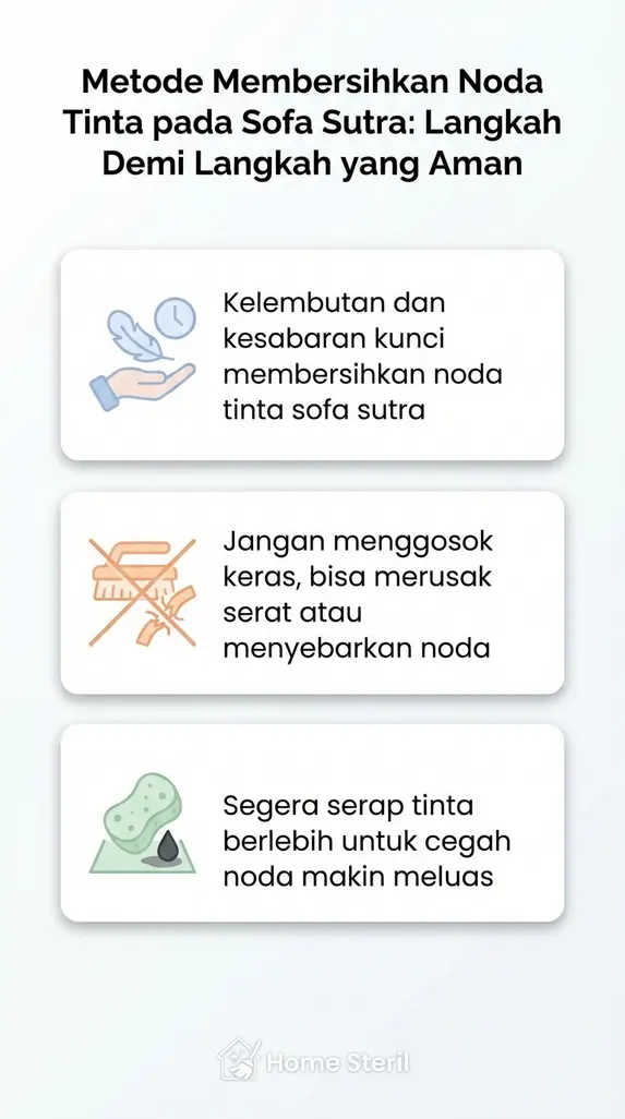 Metode Membersihkan Noda Tinta pada Sofa Sutra: Langkah Demi Langkah yang Aman