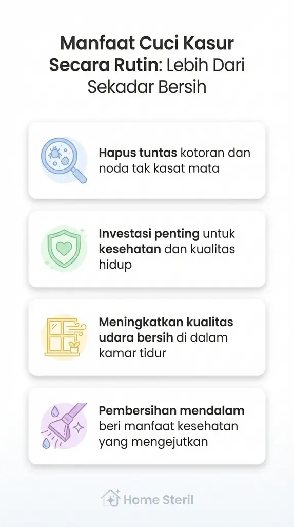 Manfaat Cuci Kasur Secara Rutin: Lebih Dari Sekadar Bersih