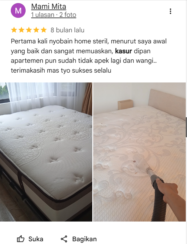 Testimoni Pelanggan Home Steril