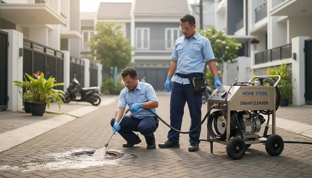 Proses Pembersihan Selokan yang Efisien oleh Home Steril