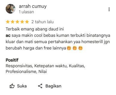 Ulasan Pelanggan Home-Steril.com