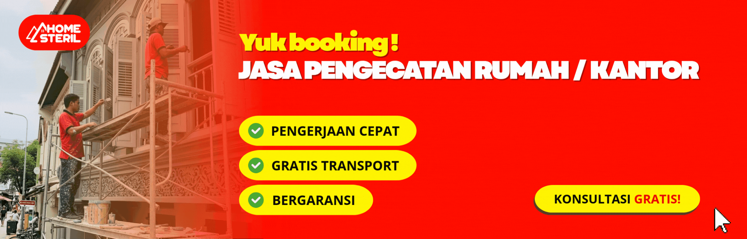 Jasa Pengecatan Rumah dan Kantor di home-steril.com