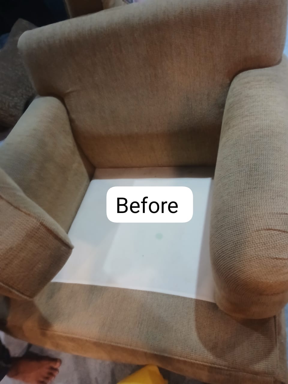 BEFORE JASA CUCI SOFA DI HOME STERIL