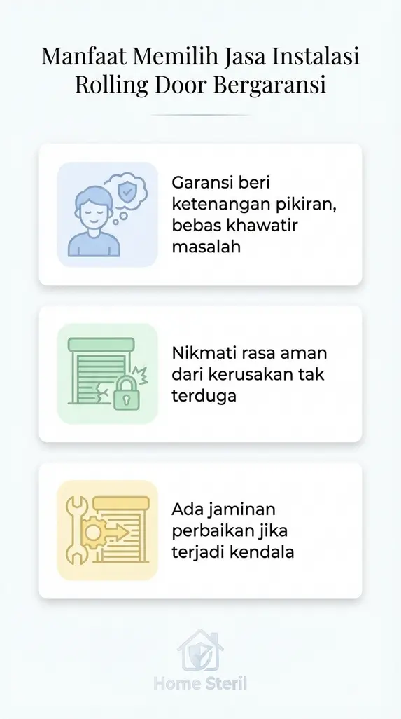 Manfaat Memilih Jasa Instalasi Rolling Door Bergaransi