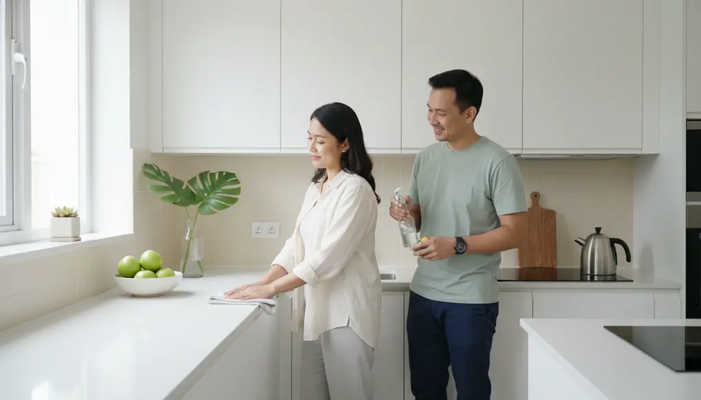 Mengapa Warna Putih Jadi Pilihan Kitchen Set Minimalis Abadi: Tips Perawatan HPL Putih