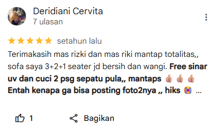 Testimoni Pelanggan Home Steril di Tangerang