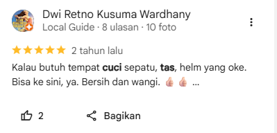 Apa Kata Mereka Yang Laundry Tas di Sneakershoot? (Rating Pelanggan)