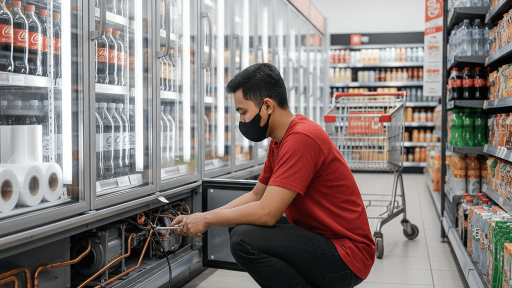 Masalah Umum pada Sistem Pendingin Chiller Showcase