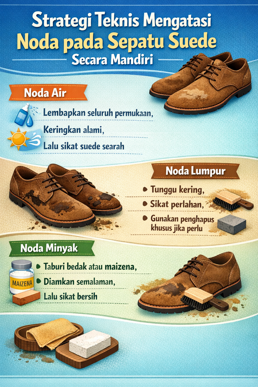 Strategi Teknis Mengatasi Noda pada Sepatu Suede Secara Mandiri
