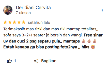 Rating Pelanggan Home Steril