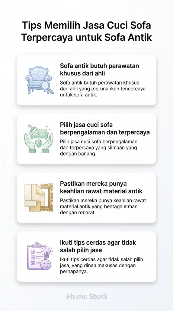 Tips Memilih Jasa Cuci Sofa Terpercaya untuk Sofa Antik