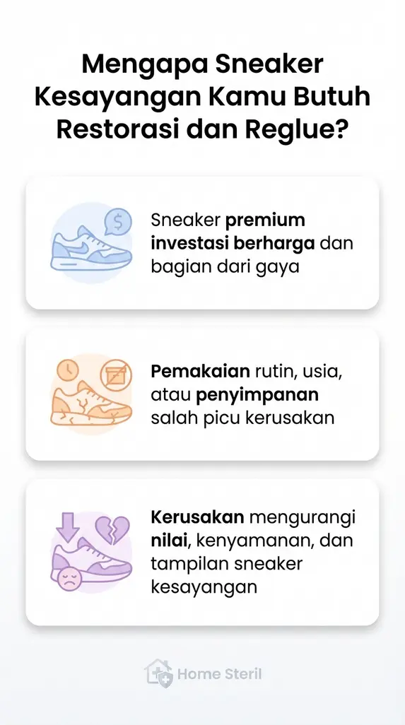 Mengapa Sneaker Kesayangan Kamu Butuh Restorasi dan Reglue?