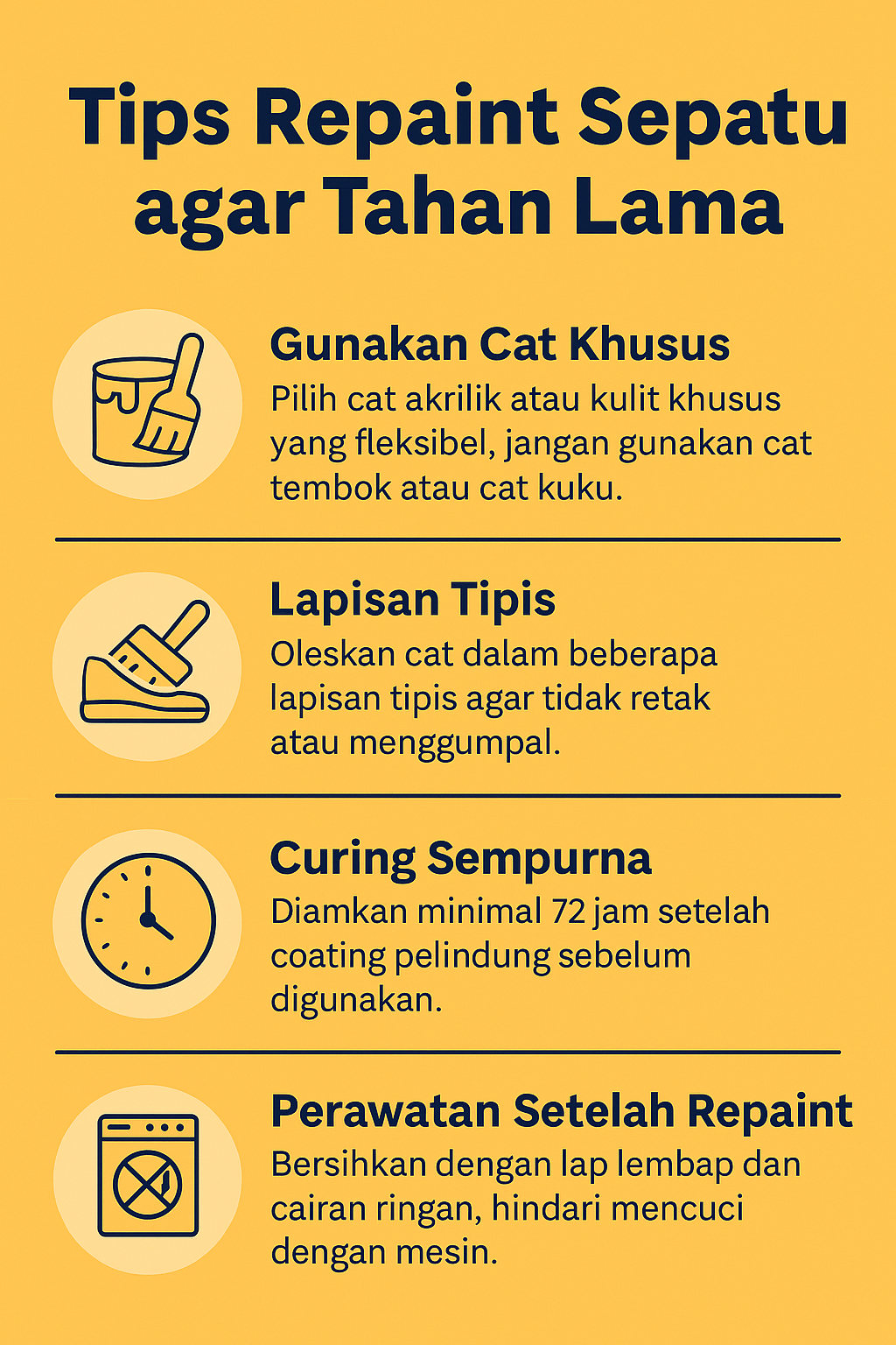 Tips Repaint Sepatu agar Tahan Lama 