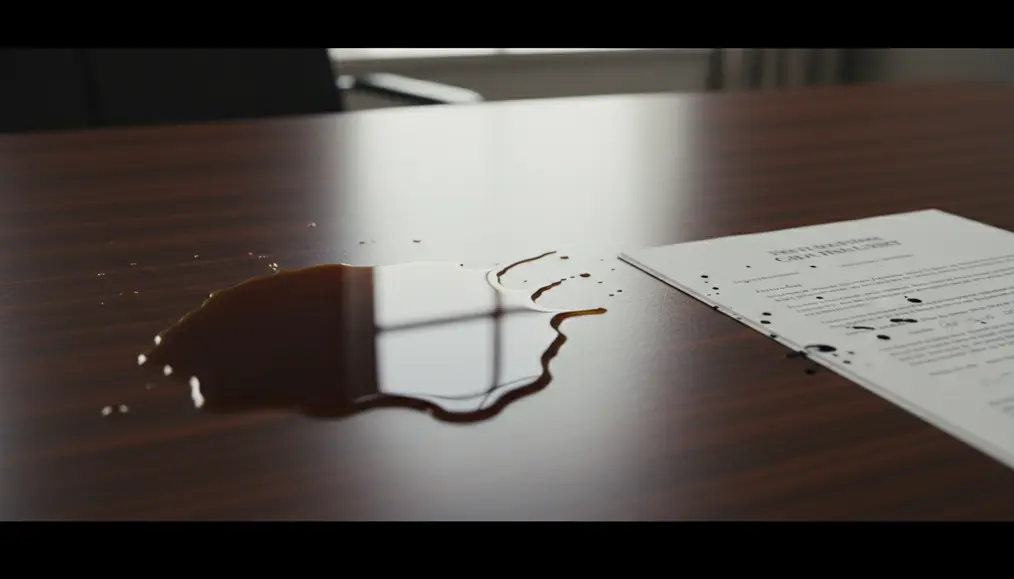 Mengapa Noda Kopi dan Tinta di Furniture Kantor Berkelas Adalah Masalah Serius?