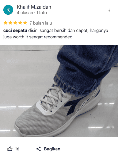 Rating Produk Sneakershoot Terkait Pembersihan Sepatu