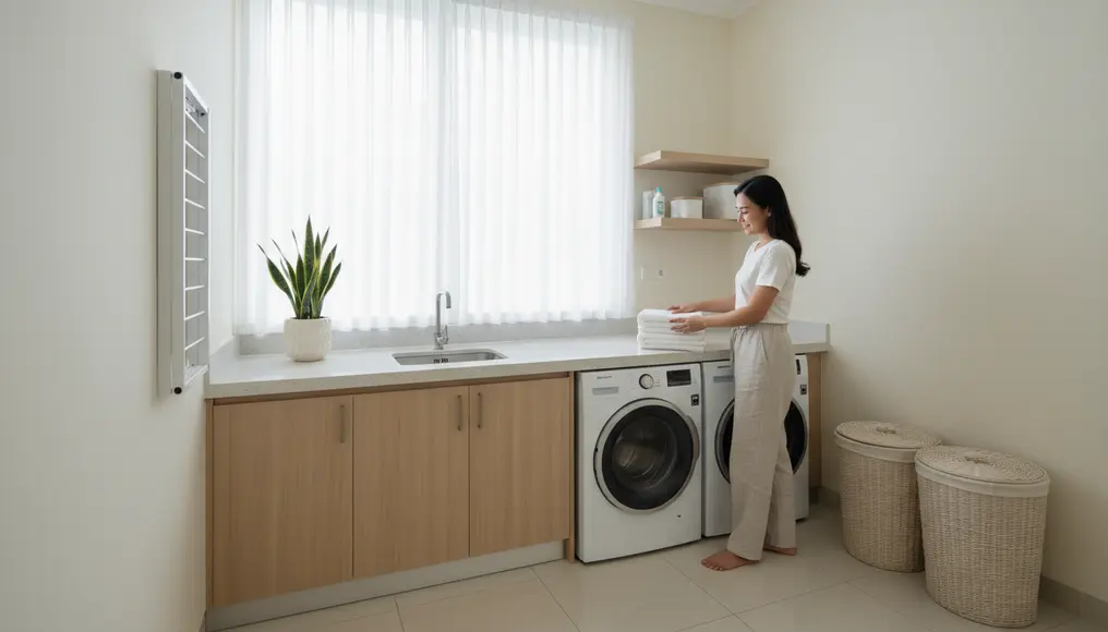 Renovasi Area Cuci Jemur (Laundry Room) Anti Hujan & Rapi