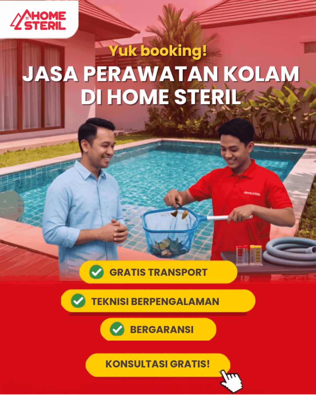 Jasa Perawatan Kolam di Homesteril.com