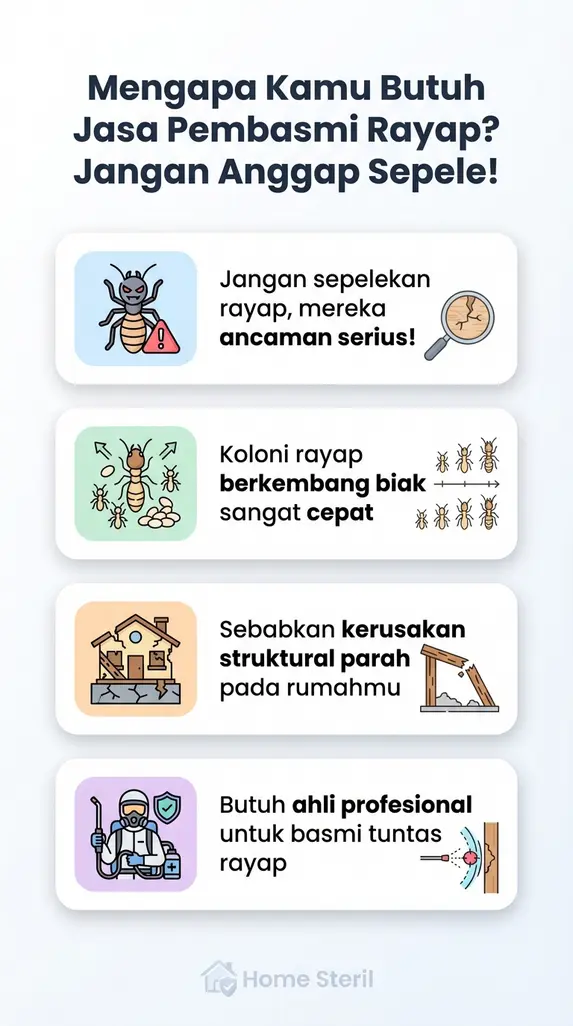 Mengapa Kamu Butuh Jasa Pembasmi Rayap ? Jangan Anggap Sepele!