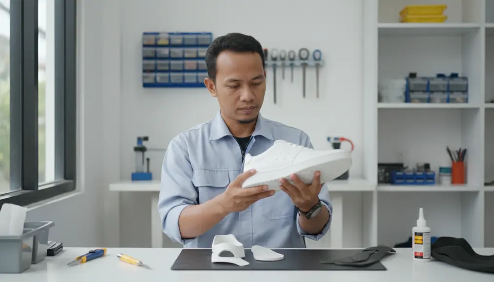 Langkah-Langkah Mengganti Outsole Sepatu Kets