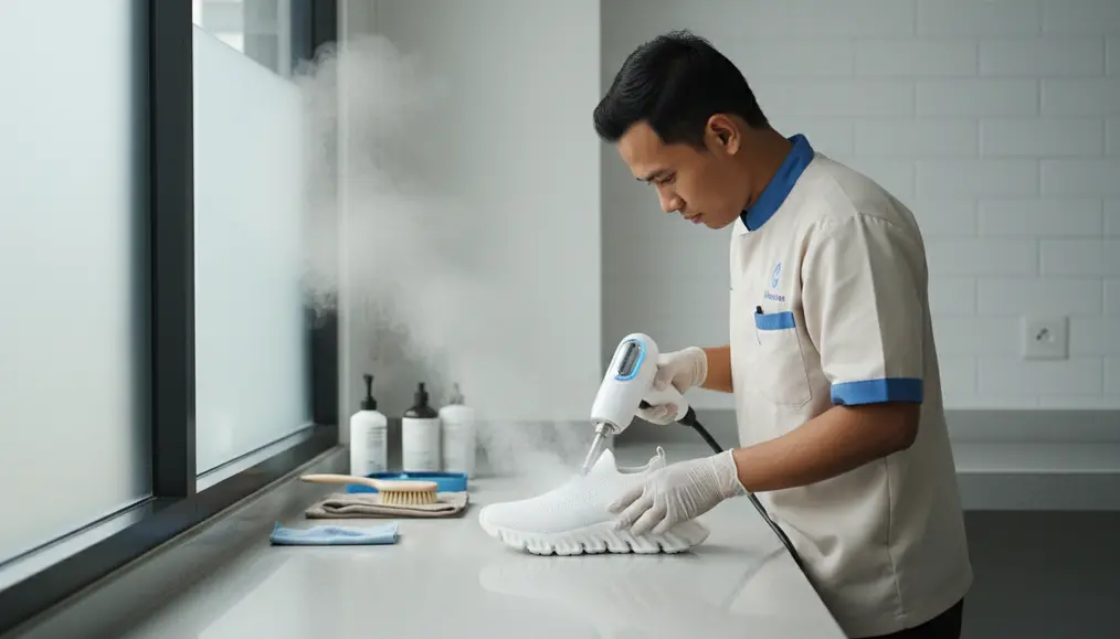 Apa itu Teknik Steam Cleaning pada Laundry Sepatu?