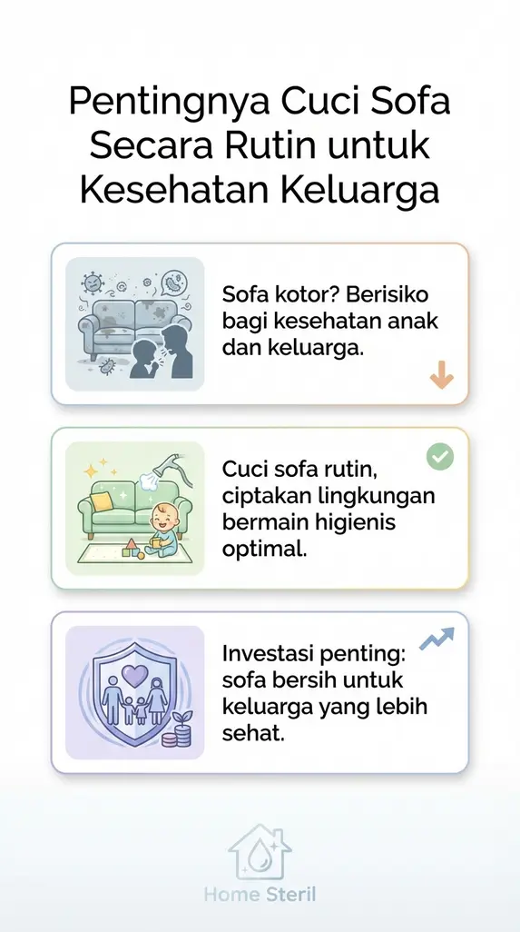 Pentingnya Cuci Sofa Secara Rutin untuk Kesehatan Keluarga