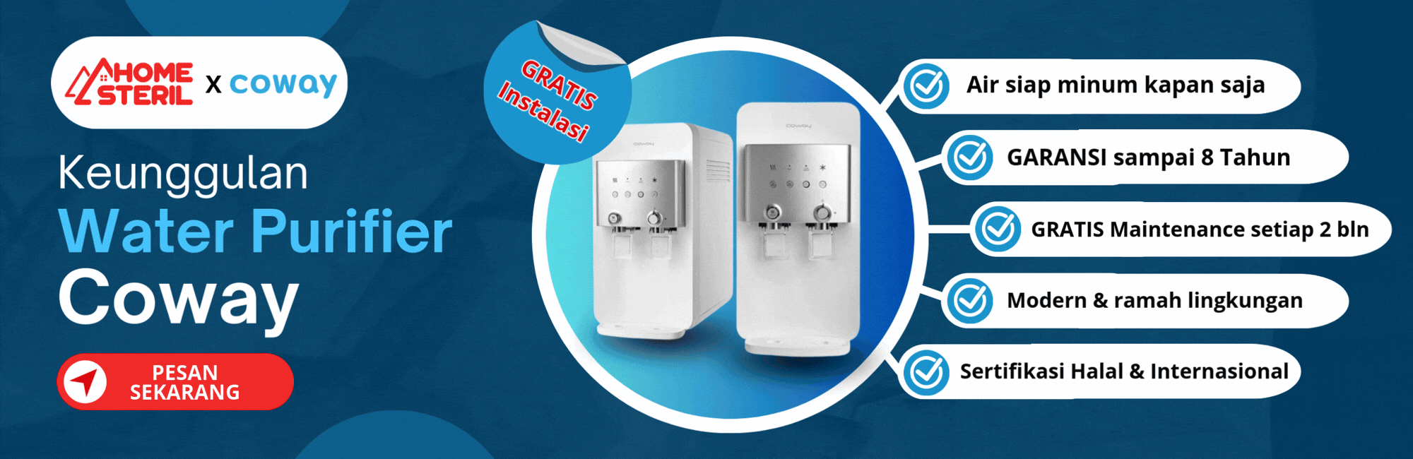 Keunggulan Water Purifier Coway di home-steril.com