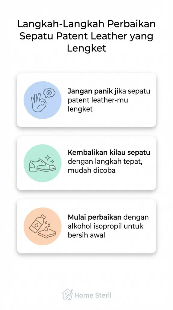 Langkah-Langkah Perbaikan Sepatu Patent Leather yang Lengket