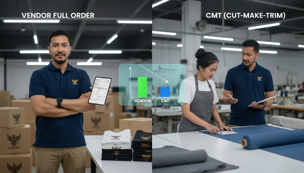 Perbandingan Harga Vendor Full Order vs CMT: Kapan Memilih yang Mana?