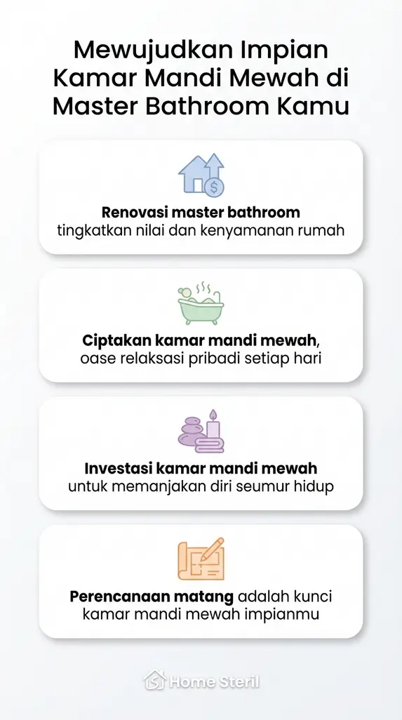Mewujudkan Impian Kamar Mandi Mewah di Master Bathroom Kamu