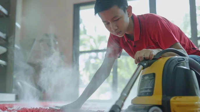Rutin Membersihkan Karpet dengan Vacuum Cleaner