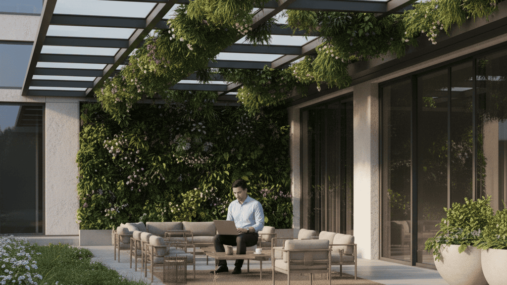 Inspirasi Desain Kanopi Modern dengan Sentuhan Hijau