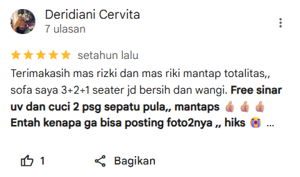 Testimoni Pelanggan Cuci Sepatu di Home Steril