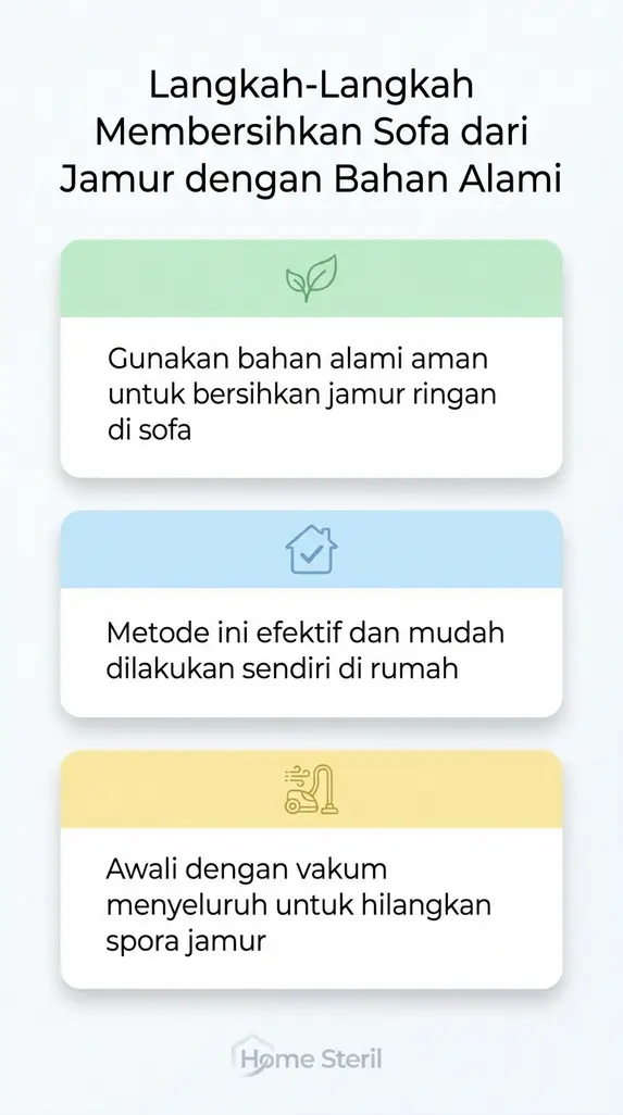 Langkah-Langkah Membersihkan Sofa dari Jamur dengan Bahan Alami