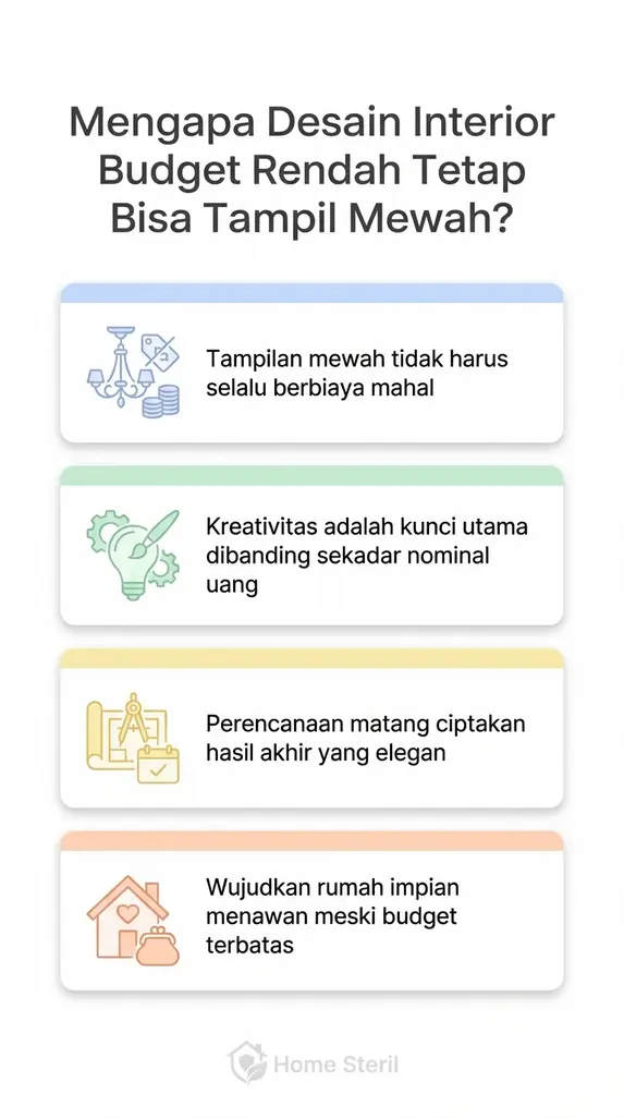 Mengapa Desain Interior Budget Rendah Tetap Bisa Tampil Mewah?