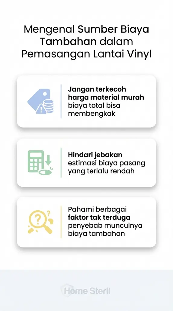 Mengenal Sumber Biaya Tambahan dalam Pemasangan Lantai Vinyl