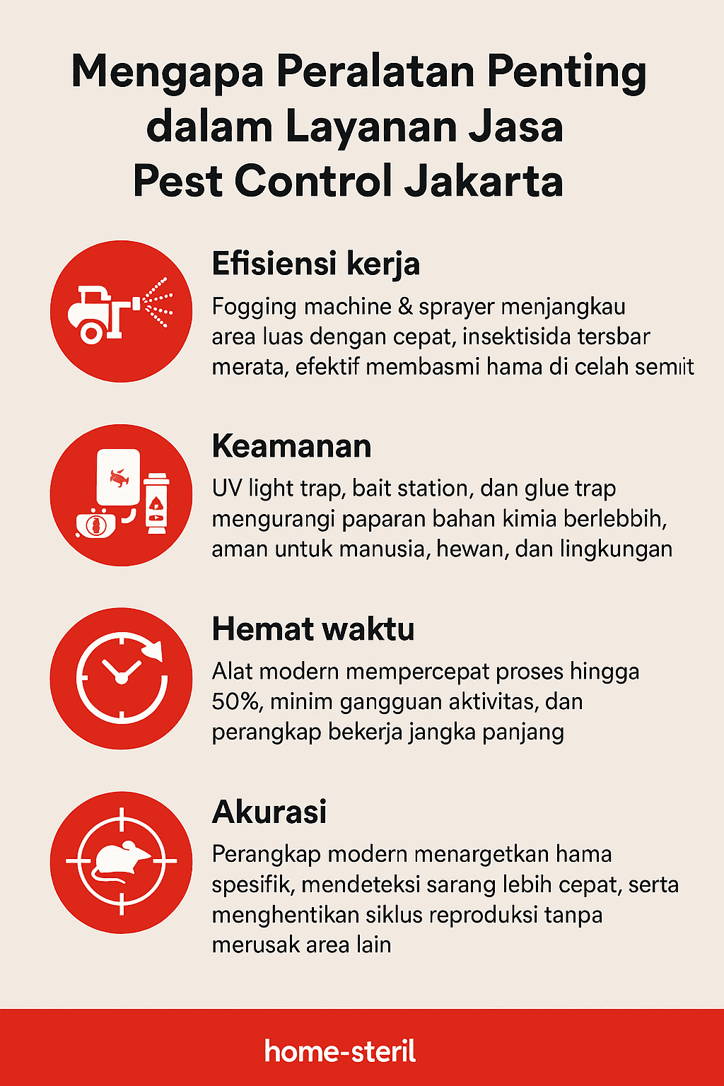 Mengapa Peralatan Penting dalam Layanan Jasa Pest Control Jakarta?